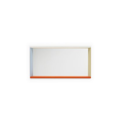 Colour Frame Spiegel, Mittel (48 cm x 91 cm), Blau / Orange