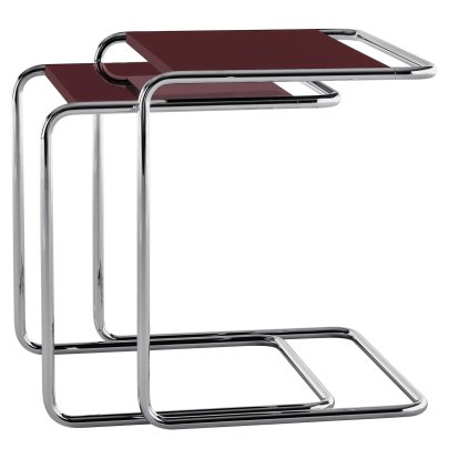 JS . Thonet - Satztischset B 97 Serious, Serious 02 - graphite ruby red