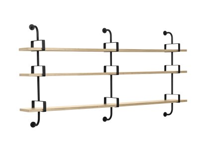 Démon Wandregal, B 215 x H 105 cm, Eiche natur