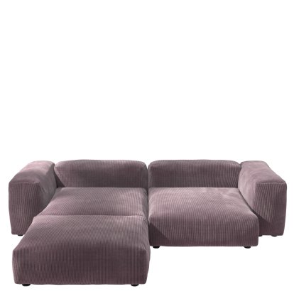 Vetsak Sofa Set 3, Cord velours - Blossom, Ohne Kissen