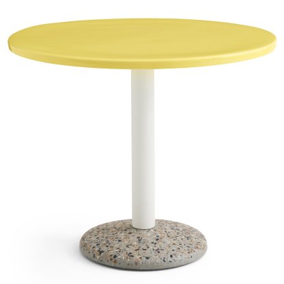 Ceramic Tisch, Bright yellow ceramic, Ø 90 cm
