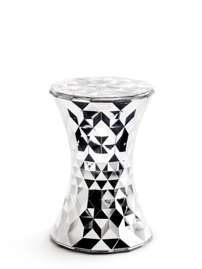 Stone Metallic Hocker