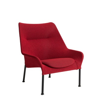 O2 Lounge Sessel, Ohne Ottoman, Lift red / black