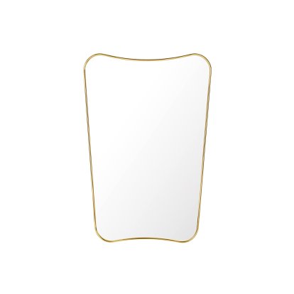 F.A. 33 Wandspiegel, 54 x 80 cm, Messing, poliert