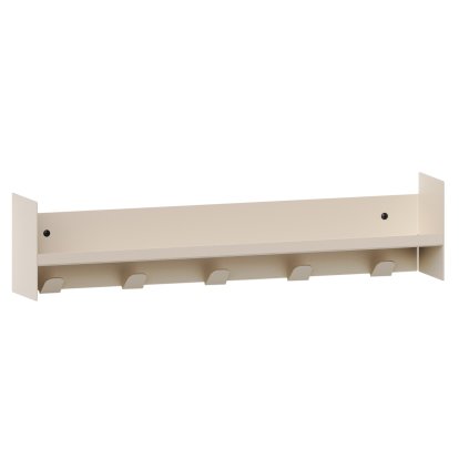 Pli Wandregal Slim, 60 cm, Creamweiß, Mit Haken
