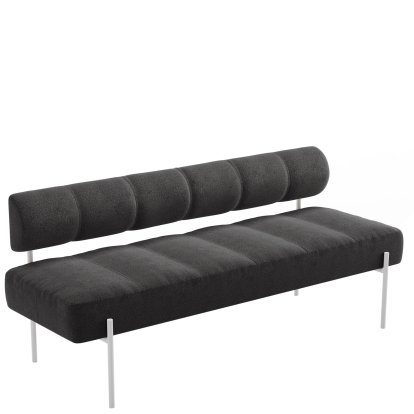 Daybe Dining Sofa, Brusvik 08 - dunkelgrau, Weiß