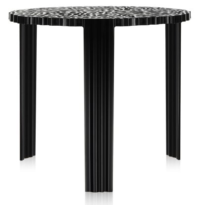 T-Table Beistelltisch, 44 cm, Undurchsichtig, Schwarz