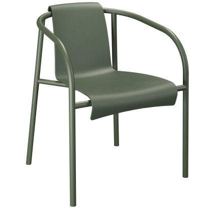 Nami Dining Chair, Mit Armlehnen, Olive green