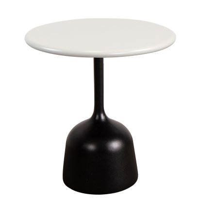 Glaze Beistelltisch, Aluminium - Sand, Lava grey