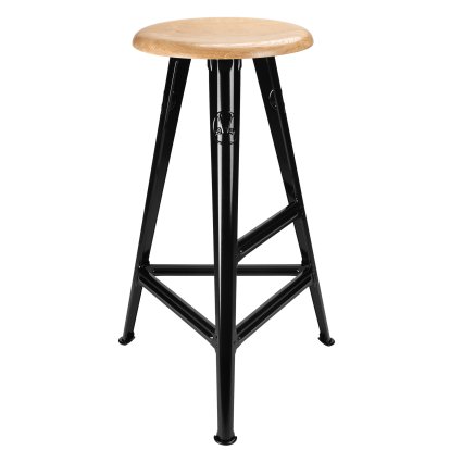 Rowac-Schemel MI - 75 cm, Eiche, schwarz glänzend