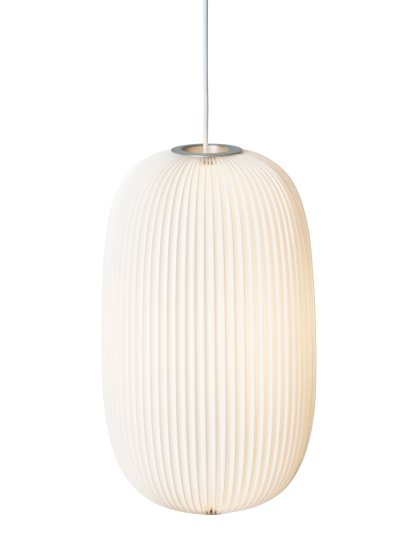 Lamella Pendelleuchte, 2: H 52 x Ø 30 cm, Aluminium