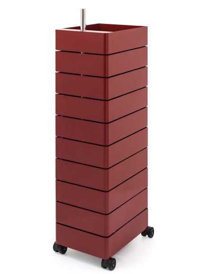 360° Container, 1270 mm (10 Ablagen), Bordeaux