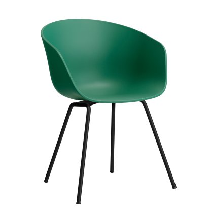 About A Chair AAC 26 Armlehnstuhl, Teal green 2.0, Stahl pulverbeschichtet schwarz