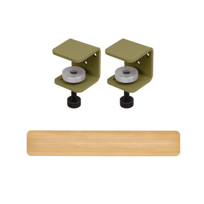 Tiptoe Wandregal Eiche massiv, Wandregal 120 cm, TipToe x HEJU - Heidekrautgrün