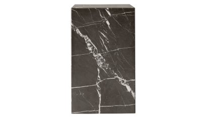 Plinth Beistelltisch, H 51 x B 30 x T 30 cm, Braun-grau