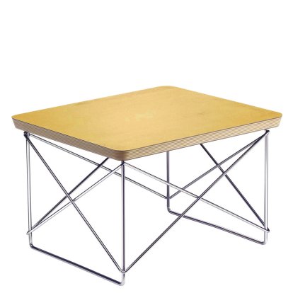 Occasional Table LTR Beistelltisch, HPL, blattgold, Glanzchrom