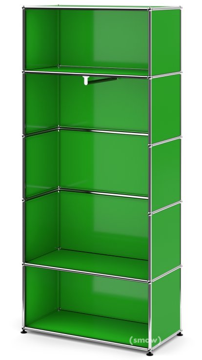 USM Haller Garderobe M mit Kleiderstange Typ 1, USM grün