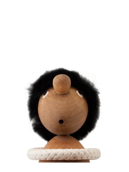 Optimist & Pessimist Holzfigur, Pessimist