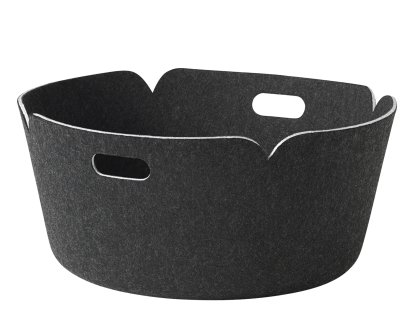 Restore Round Aufbewahrungskorb, Schwarz melange