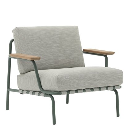 Settle Outdoor Loungesessel, Dark green, Ribbed Weave 2