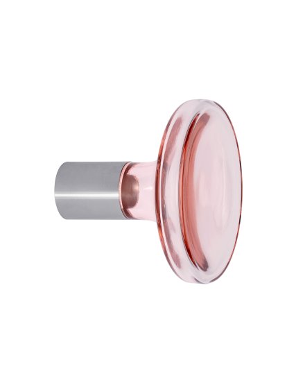 Bulb Garderobenhaken, Klein: Ø 9 cm, Rose Quartz