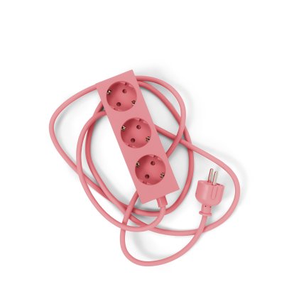 Power Bar / Beam Steckdosenleiste, 3 Steckdosen, Bubble gum, 2 m