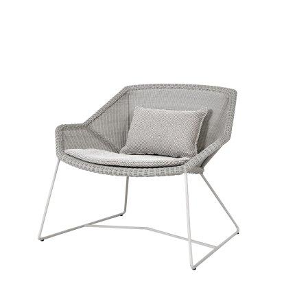 Breeze Loungesessel Lowback, Taupe, Focus - Light grey