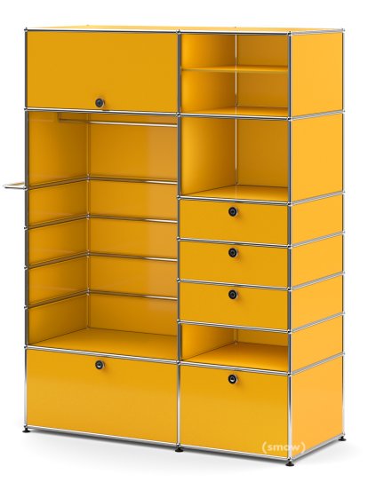 USM Haller Garderobenschrank Typ 2, Goldgelb RAL 1004
