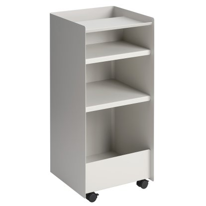 Folded Rollcontainer, H 83,7 cm, Grey, Offen