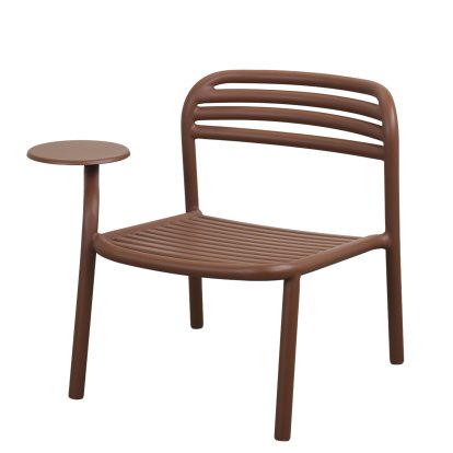 Bliss Loungesessel mit Beistelltisch, Desert red, Ohne Sitzkissen