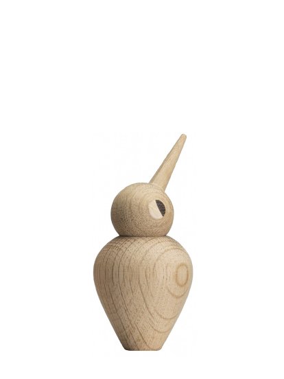 Bird Holzfigur, Klein, Eiche natur