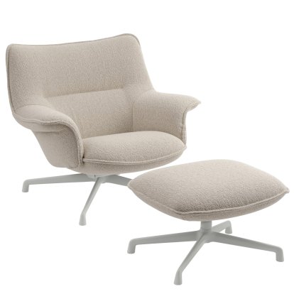 Doze Loungesessel, Mit Ottoman, Hearth 7 / Grey