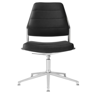 Swivel 454+ Drehstuhl, Standfuß, Leder schwarz