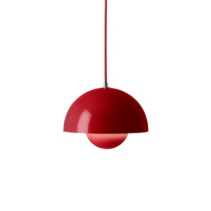 Flowerpot VP1 Pendelleuchte, Vermilion red