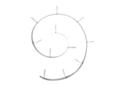 Bookworm Bücherregal, 11, Undurchsichtig, Aluminium