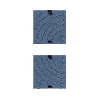 USM Soft Panel Mono für USM Haller Regale, 35 cm x 35 cm, Blau, Rund