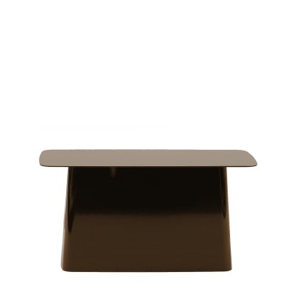 Metal Side Table, Chocolate, Groß (H 35,5 x B 70 x T 31,5 cm)