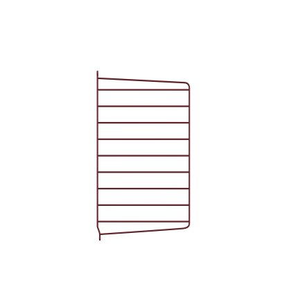 String System Wandleiter, Einzeln, 50 x 30 cm, Dunkelrot