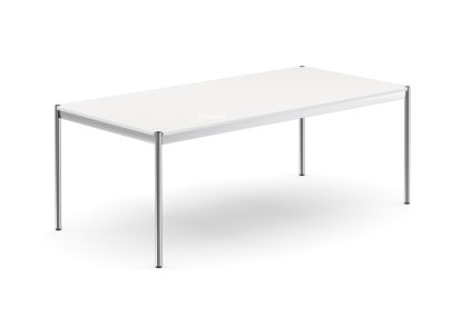 USM Haller Tisch, 200 x 100 cm, MDF (USM Farben), Reinweiß RAL 9010