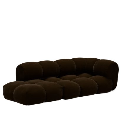 Sander Sofa Design 5, Armlehne rechts, Halo - Kastanie 961