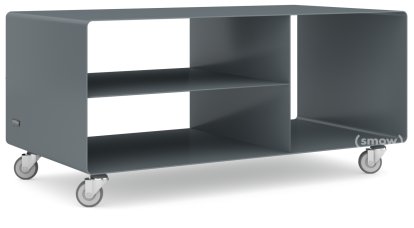 HiFi Lowboard R 104, Basaltgrau (RAL 7012), Industrierollen