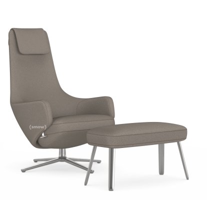 Repos Loungesessel, Sessel Repos & Panchina, Stoff Cosy 2 Fossil, 45 cm, Poliert