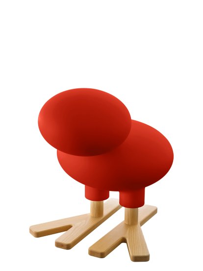 Happy Bird Spielfigur, Groß (H 66,5 x B 57 x T 70 cm), Orange