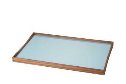 Turning Tray Tablett, M (30 x 48 cm), Schwarz/Blau