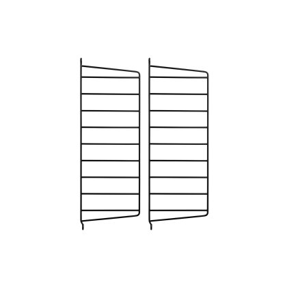 String System Wandleiter, 2er Set, 50 x 20 cm, Schwarz