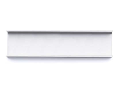 Meterware Ablageschale, Hoch (5 cm), signalweiß, Ohne Einleger