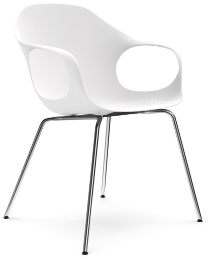 Elephant Tube, Weiß, Stahl, satiniert