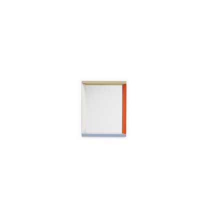 Colour Frame Spiegel, Klein (48 cm x 38,5 cm), Blau / Orange