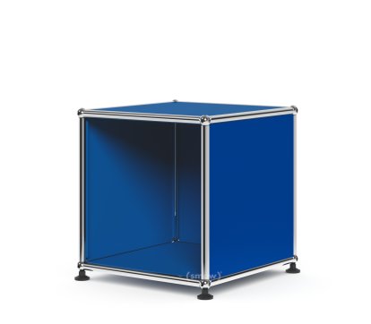 USM Haller Wartezimmer-Beistelltisch, H 35 x B 35 x T 35 cm, Enzianblau RAL 5010