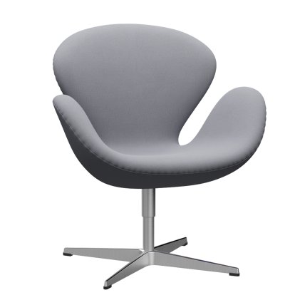 Swan Chair, Sonderhöhe 48 cm, Christianshavn, Christianshavn 1170 - Light Grey Uni